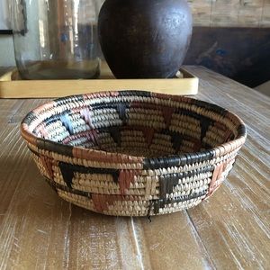 Vintage Woven Basket Bowl